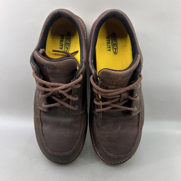 KEEN Utility San Jose Work Shoes Men Size 12 EE Brown Leather Soft Toe Oxford - Picture 5 of 8
